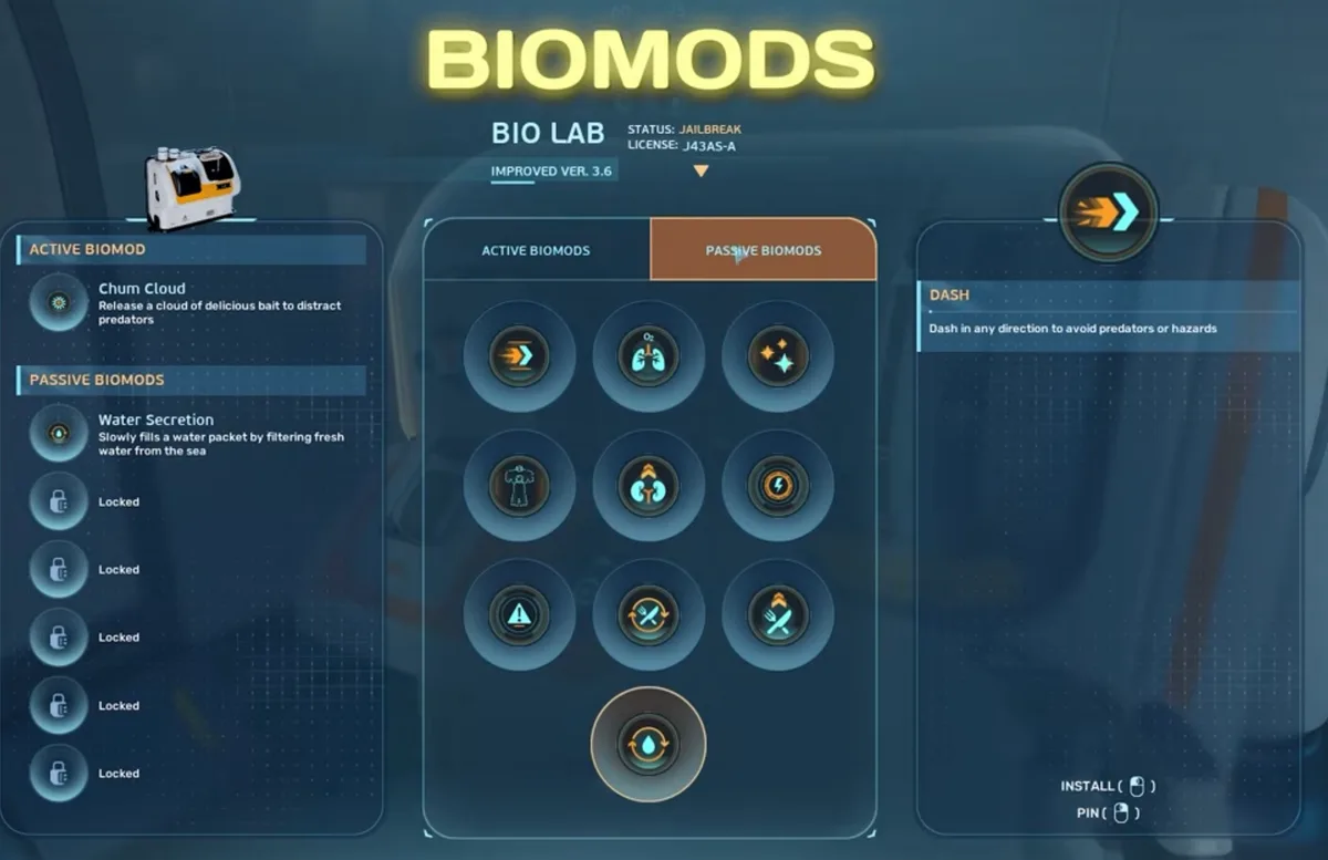 Subnautica 2 BioMods Unlock Guide: Active, Passive, and Scan Routes